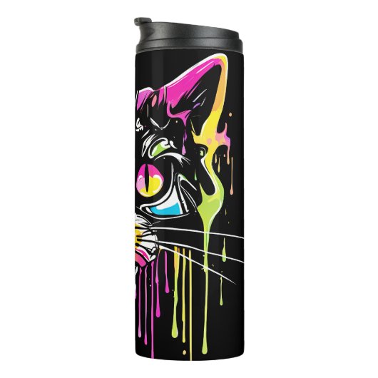 Katze Thermosbecher (Nach rechts gedreht)