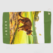 Katze Tier Golf Handtuch (Horizontal)
