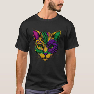 Katze Tier Mardi Gras Karneval Narr Katze Mardi Gr T-Shirt