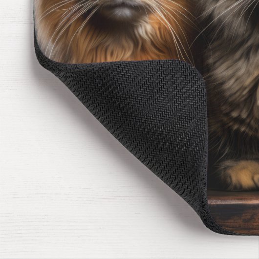 Katze Tier Portrait Natur Schönheit Mousepad (Ecke)