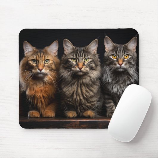 Katze Tier Portrait Natur Schönheit Mousepad (Mit Mouse)