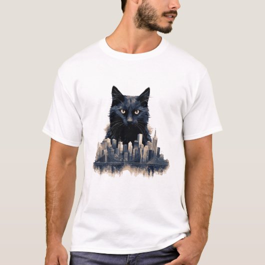Katze Tier Schönheit Natur Stadt Entdeckung T-Shirt (Vorderseite)