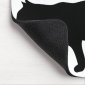 Katze Tier Silhouette Hauskatze Kitten Mousepad (Ecke)
