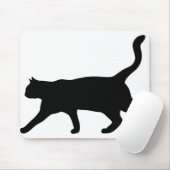 Katze Tier Silhouette Hauskatze Kitten Mousepad (Mit Mouse)