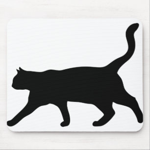 Katze Tier Silhouette Hauskatze Kitten Mousepad