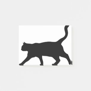 Katze Tier Silhouette Hauskatze Kitten Post-it Klebezettel