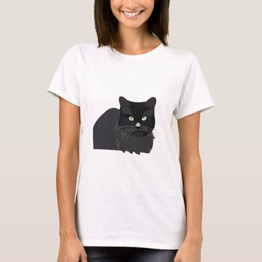 Katze Tier T-Shirt (Vorderseite)