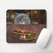 Katze, Tisch, Tiere Mousepad (Mit Mouse)