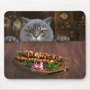 Katze, Tisch, Tiere Mousepad