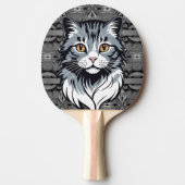 Katze Tischtennis Schläger (Vorderseite)