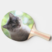 Katze Tischtennis Schläger (Seitenansicht)