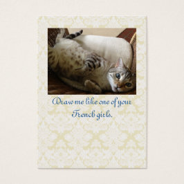 Katze Titanic Quote Brocade Geschenktag
