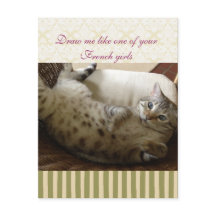 Katze Titanic Quote Brocade Strip Notecard