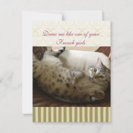 Katze Titanic Quote Brocade Strip Notecard