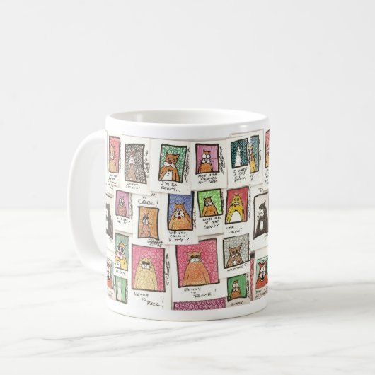 Katze-toons Kaffeetasse (Vorderseite Links)