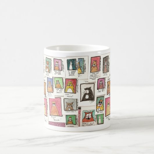 Katze-toons Kaffeetasse (Mittel)