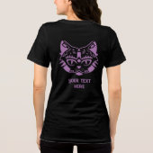 Katze Tri-Blend Shirt (Rückseite)