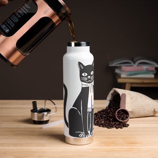Katze Trinkflasche (Kaffee)
