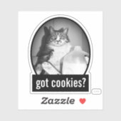 Katze trinkt Milch von Jug Aufkleber (Blatt)