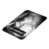 Katze trinkt Milch von Jug Magnet (Linke Seite)