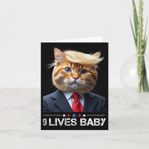Katze Trump 9 Leben Baby Lustig Wählen Sie Trump K Karte