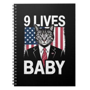 Katze Trump 9 Leben Baby Lustige Trump Katze Notizblock