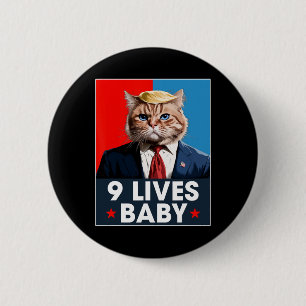 Katze Trump 9 Leben Durch Lustige Abstimmung Für T Button