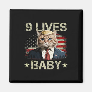 Katze Trump 9 Leben Durch Trump 2024 Sieg Sieg Gew Magnet