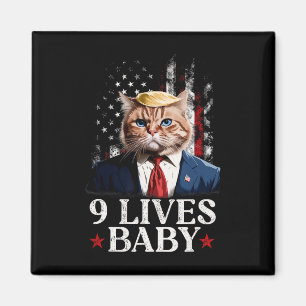 Katze Trump 9 Leben Durch Trump 2024 Sieg Sieg Gew Magnet
