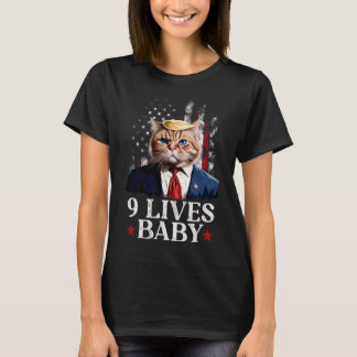Katze Trump 9 Leben Durch Trump 2024 Sieg Sieg Gew T-Shirt
