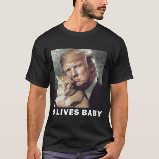 Katze Trump 9 Leben Durch Trump 2024 Sieg Sieg Gew T-Shirt