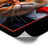 Katze Trump 9 Lebt Baby Funny Vote für Trump Katze Poster (Ecke)