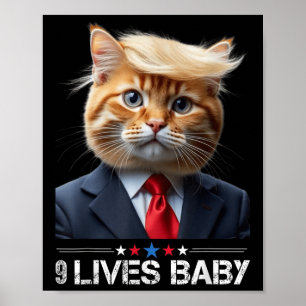 Katze Trump 9 Lives Baby _2 Poster