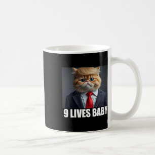 Katze Trump 9 Lives Baby Funny Cat Lover Geschenke Kaffeetasse