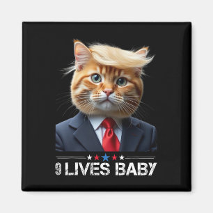 Katze Trumpf 9 Leben Durch Lustig Wählen Sie Für T Magnet