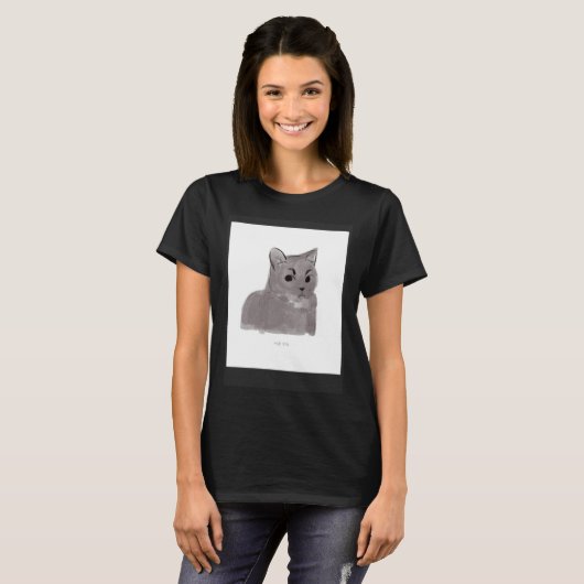 Katze  Tsk Tsk T-Shirt (Vorne ganz)