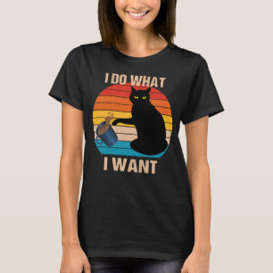 Katze tu was ich will Katze  Miaue Rebellen-Kitty  T-Shirt