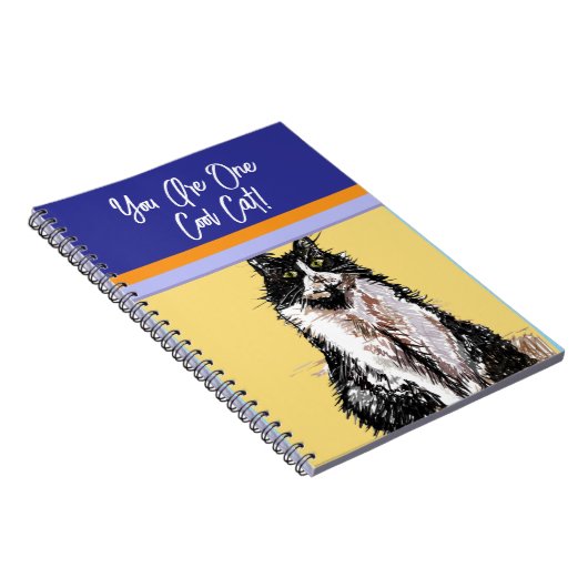 Katze Tuxedo Pastel Katzen Boys Sie sind eine Cool Notizblock (Rechte Seite)