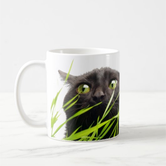 Katze u. Gras Kaffeetasse (Links)