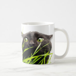 Katze u. Gras Kaffeetasse