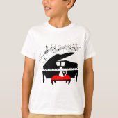 Katze u. Klavier T-Shirt (Vorderseite)