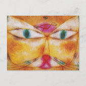 Katze u. Vogel durch Paul Klee Postkarte (Vorderseite)