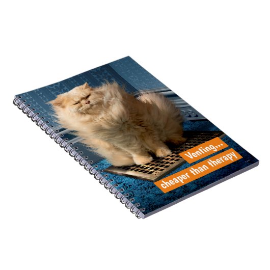 Katze über Gras Notizblock (Rechte Seite)