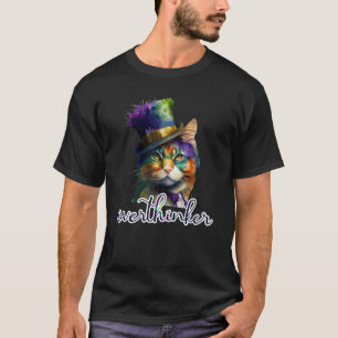Katze Überdenkt Meme Überdenker Geschenke Weihnach T-Shirt