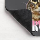 Katze überlebte Bauchschmerzen Meme Lustige Katzen Mousepad (Ecke)