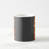 Katze überlebte Bauchschmerzen Meme Lustiger Spruc Kaffeetasse (Mittel)
