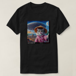 Katze UFO Selfie: Geschenk vom Kitten #02 T-Shirt