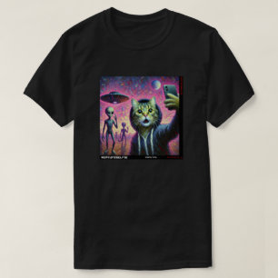 Katze UFO Selfie: Geschenk vom Kitten #08 T-Shirt