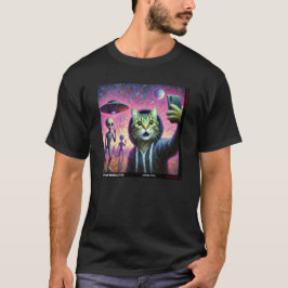 Katze UFO Selfie: Geschenk vom Kitten #08 T-Shirt