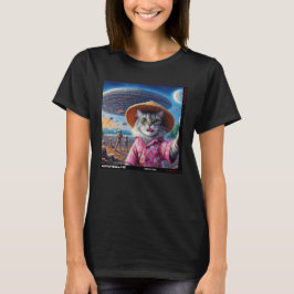 Katze UFO Selfie: Geschenk vom Kitten #11 T-Shirt